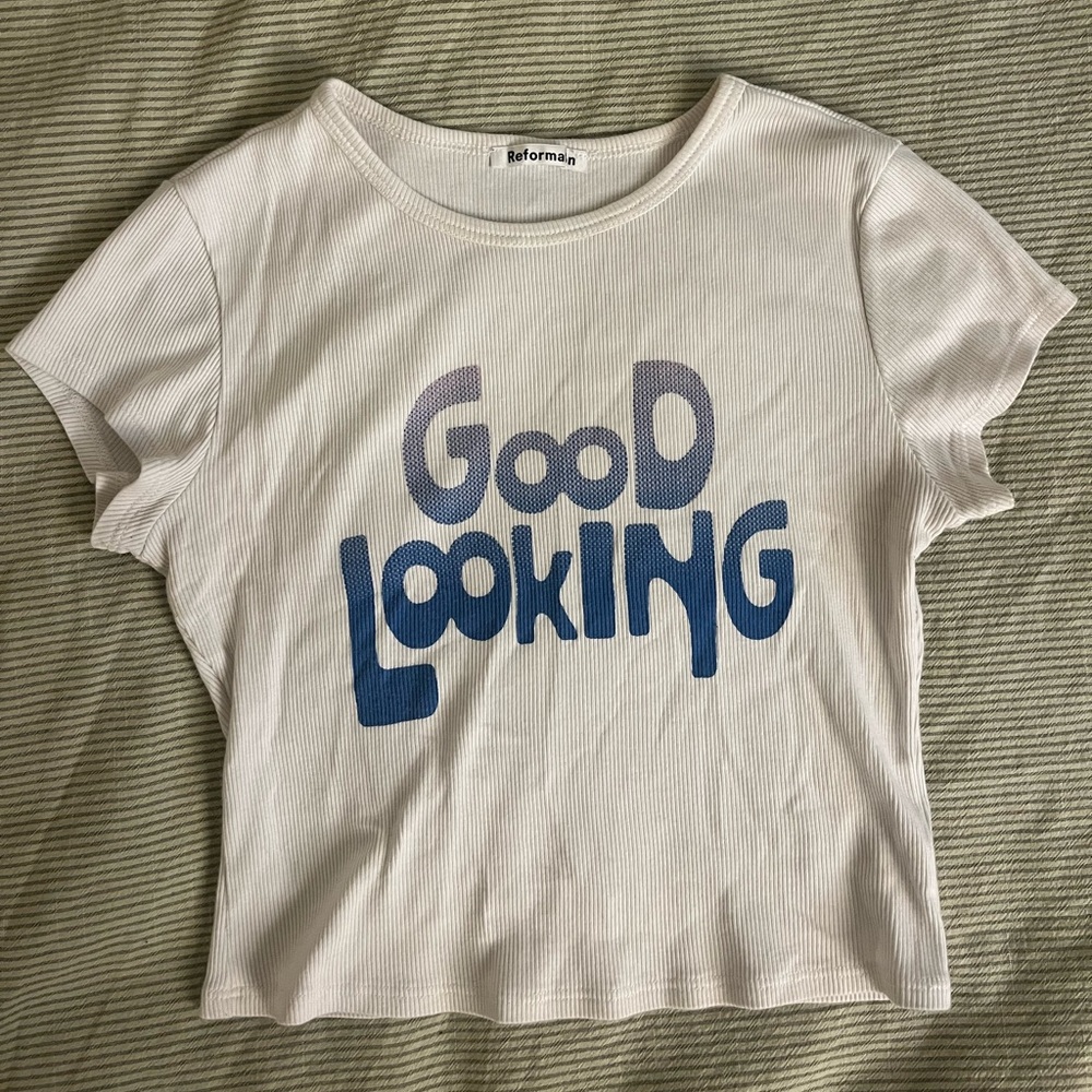 Reformation Good Looking Muse Tee XS